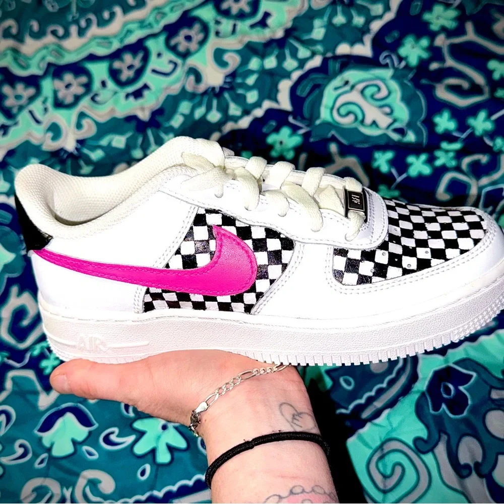 Customized shoes. Message me the style you’re wanting and I’ll see if I can do! - Picture 1 of 5